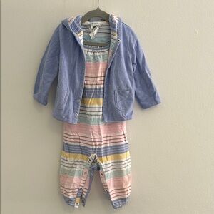 Ralph Lauren Blue and Multicolor Kids Matching Set